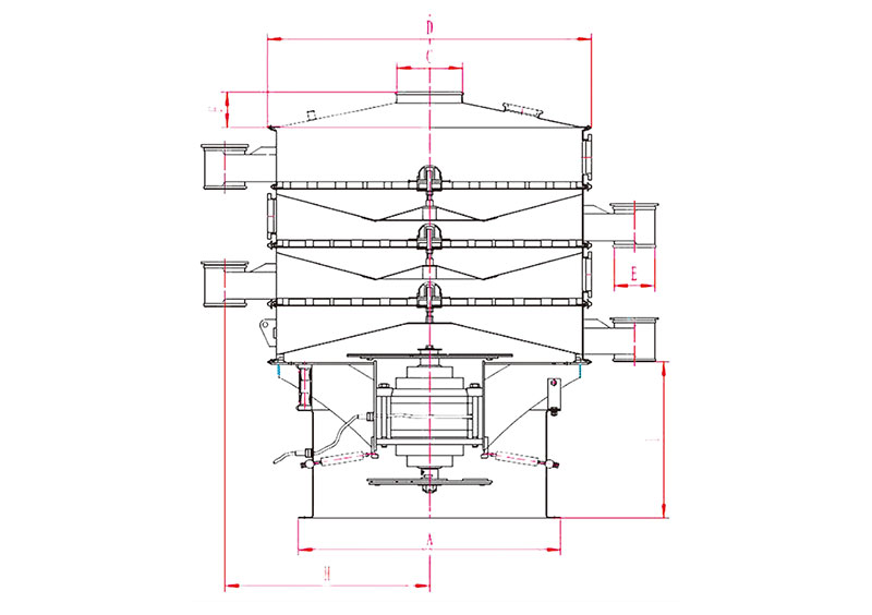 旋振篩結(jié)構(gòu)圖